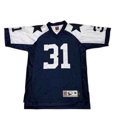 Camiseta de fútbol americano Dallas Cowboys Roy Williams #31 retro azul mediana Reebok Foto 1 de 4