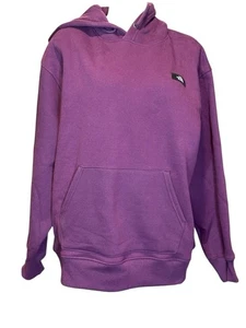 Women's The North Face heavyweight patch Hoodie Size L Purple - Picture 1 of 3
