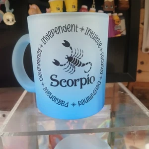 Beautiful Blue Scorpio Horoscope Trait coffee cup - Picture 1 of 1