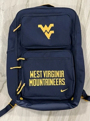 Mochila utilitaria de velocidad Nike West Virginia Mountaineers azul marino nueva sin etiquetas Foto 1 de 4