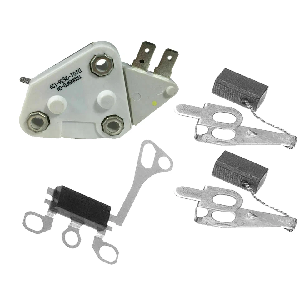 New 10SI 12SI Delco Alternator kit 12 Volt brushes regulator trio Chevy GM More - Image 1 of 1