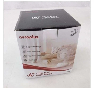 Comfort Zone CZ6XMWT-EC 6 inch Clip Fan - White (CZ6XMWT) - Image 1 of 4