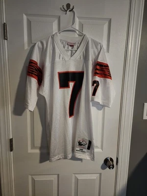 Camiseta deportiva Mitchell & Ness auténtica Boomer Esiason 1988 Cincinnati Bengals talla 44 L Foto 1 de 4