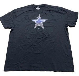 Camiseta Dallas Cowboys Talla 4XL Logotipo Estrella Negra (Logotipo Estampado Defecto) Nueva Sin Etiquetas - Imagen 1 de 6