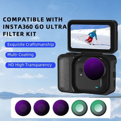 Camera Lens Filters UV CPL ND8/16/32 Protection Filter for Insta360 Go Ultra - Image 1 of 4
