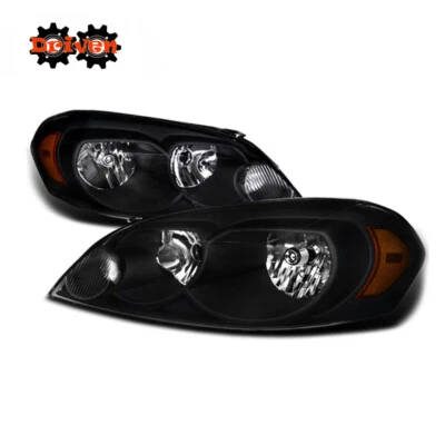 06-13 Chevy Impala 06-07 Monte Carlo Estilo OE Faro Carcasa Negro Faros Foto 1 de 4