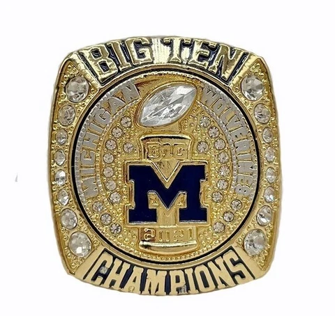 NEW 2021 Michigan Wolverines Football Big Ten Ring Championship Ring Cover