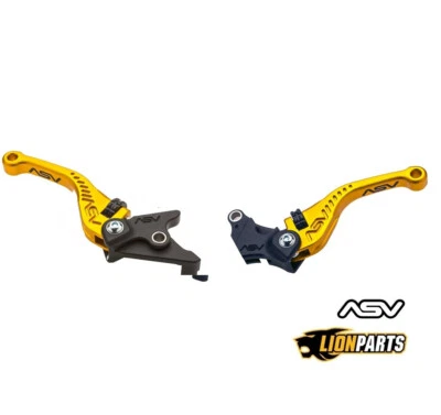 Juego de palancas de freno y embrague ASV Gold Shorty para Honda RC51 2000-2006 Foto 1 de 4
