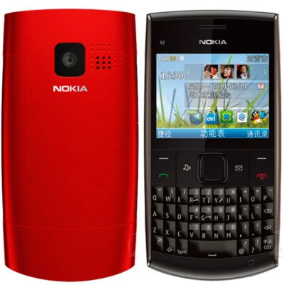 Original Unlocked Nokia X2-01 Stereo FM radio GSM 2G QWERTY Symbian OS Cellphone - Image 1 of 4
