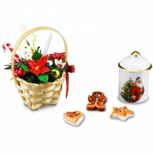 Dollhouse Miniature Reutter Christmas Cookie Jar 1:12 scale F77 Dollys Gallery - Picture 1 of 1