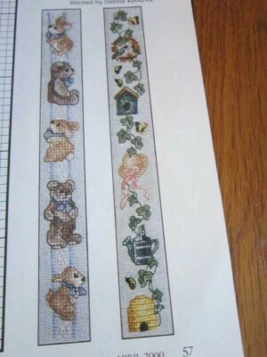 Cross Stitch Pattern Donna Vermillion Giampa Bear Bird Birdhouse Bunny Bees MORE - Image 1 of 4