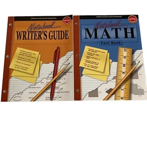 NOTEBOOK WRITER'S GUIDE and MATH FACT BOOK PreK-12 Specialty Publishing Lot of 2 - Foto 1 di 21