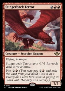 Stingerback Terror (FOIL) - Outlaws of Thunder Junction (OTJ)(Near Mint NM) - Picture 1 of 1