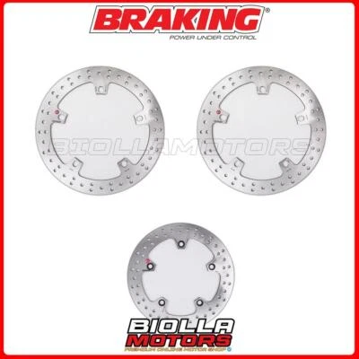 KIT DISCHI FRENO BRAKING BMW F 800 GT ABS 800 2020 - ANTERIORE + POSTERIORE [FIS Foto 1 de 4