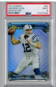 2013 Finest Andrew Luck Refractor PSA 9 - Picture 1 of 2