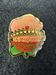 Vintage 90s Walmart Lapel Pin Memory of Princess Diana Associate Collectible - Picture 1 of 1
