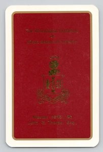 Tarjeta intercambiable Worshipful Company of Glass Sellers of London 1996 Jack of Diamonds - Imagen 1 de 2