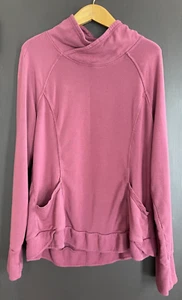 Top de ropa deportiva Yogalicious para mujer grande L rosa malva bayas agujeros para el pulgar yoga - Imagen 1 de 3