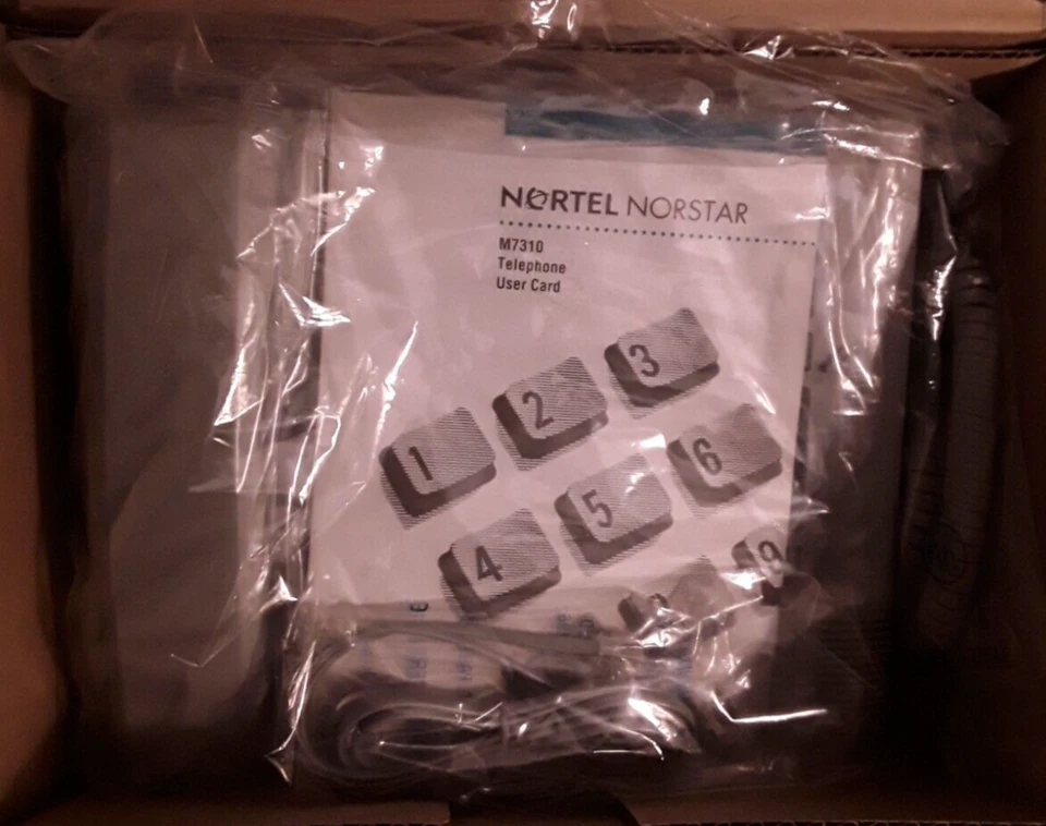 New Nortel NT8B20-93 M7310 Gray 10 Line Speaker Business Phone. Stock #131 - Image 1 of 1