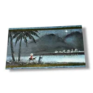 Mary and Joseph Traveling to Bethlehem Vintage Christmas Card FBX - Picture 1 of 4