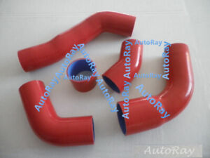 Brand New RED Silicone Intercooler Turbo Hose Kit For Toyota Supra JZA80 2JZ-GTE