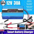 12v Battery Charger 30 Amp Smart Charge For Car Atv 4wd Boat Caravan Motorcycle