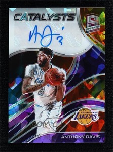 2020-21 Panini Spectra Catalysts Signatures Astral Prizm /35 Anthony Davis Auto