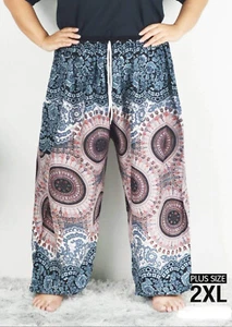 New Plus Size Ladies Harem Pants Baggy Bohemian Boho Hippie Yoga Trousers DSP - Picture 1 of 5