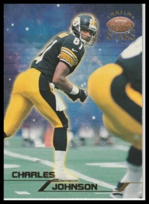 1998 Charles Johnson Topps NFL Stars Football SN #/8799 #16 Pittsburgh Steelers - Image 1 of 2