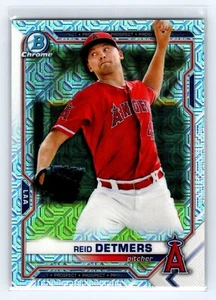 2021 Bowman Chrome Prospects Mojo Refractor #BCP-26 Reid Detmers Angels - Picture 1 of 2