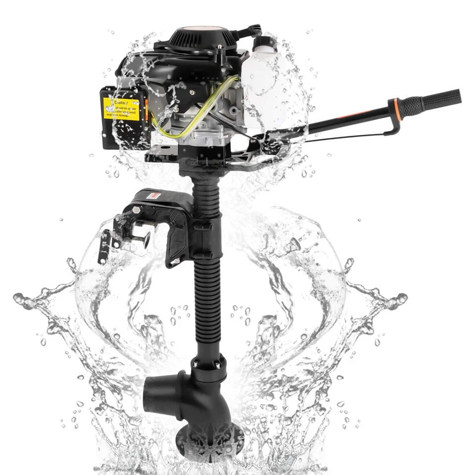 New 4 Stroke 4.0 JET PUMP 4HP Gas Outboard Motor Motor Heavy Duty Boat Engine - Image 1 of 4