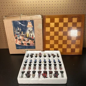 Medieval Crusade Chess Figures Game With Chessboard - Quality Set, Heavy Metal - Picture 1 of 21