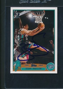 2003/04 Topps #66 Mike Miller Grizzlies Signed Auto *A3876