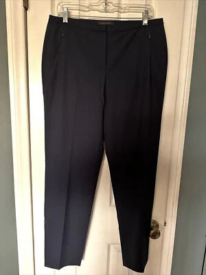 Pantalones Elie Tahari talla 10 azul oscuro Foto 1 de 4