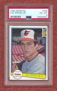 1982 DONRUSS #405 CAL RIPKEN JR PSA 6 EX-MINT ROOKIE RC HOF ORIOLES 3,000 HITS - Picture 1 of 1