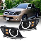For Toyota Hilux SR5 Vigo 2008-2011 UTE pickup LED Headlights with Turn Signal Toyota Hilux