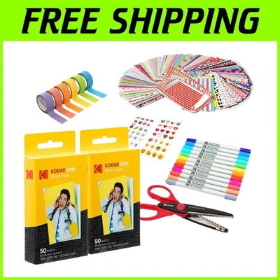 Zink Paper 100 Pack - 2x3ʺ Scrapbook Bundle - Image 1 of 4