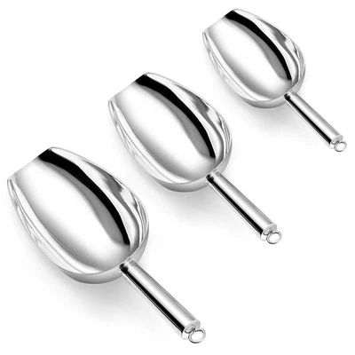 Контейнер совок набор из 3, льда конфеты совок, из нержавеющей стали многоцелевой пищи S... - Изображение 1 из 4