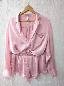 Victoria’s Secret xFor Love and Lemons Everyday Pink Satin Pajamas Set Small - Picture 1 of 10