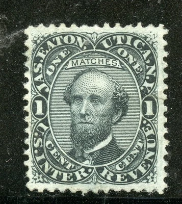 US revenue Scott's RO 73a.  Jas. Eaton Match Stamp. - Image 1 of 2