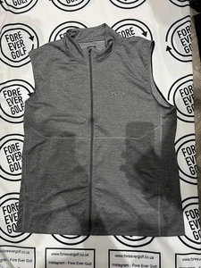 OAKLEY, Mens Size XL, Grey, Zip Thru Golf Gilet/Bodywarmer,*MINT* - Picture 1 of 6