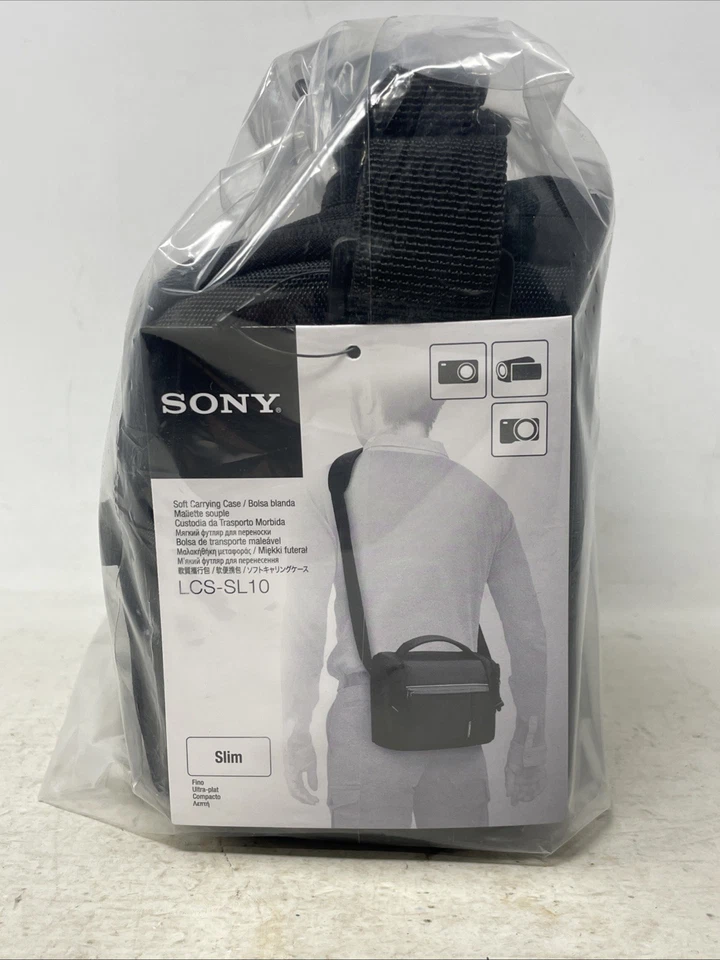 ¡NUEVO! Estuche de transporte suave delgado Sony LCS-SL10/BC1 para cámara/videocámara (14) Foto 1 de 4