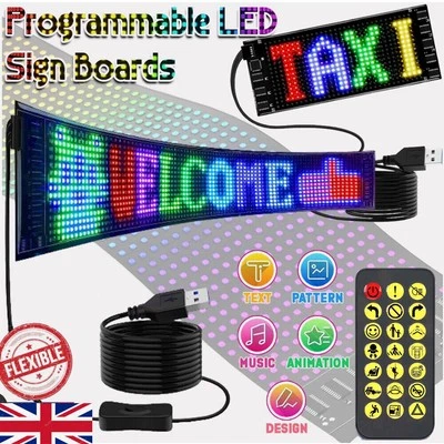 Programmable LED Sign Scrolling Message LED Shop Signs Digital Display LED Board - Image 1 of 4