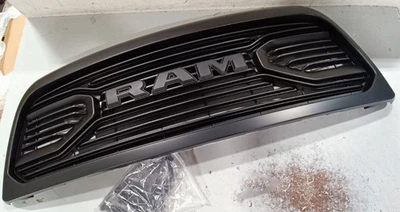 Front Grille For 2010-2012 2013-2018 Dodge Ram 2500 3500 W/Letters Matte Black - Image 1 of 4
