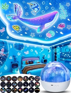 Kids Night Light Projector + 21 Sets of Films, Projector Night Light for Kids... - Picture 1 of 7