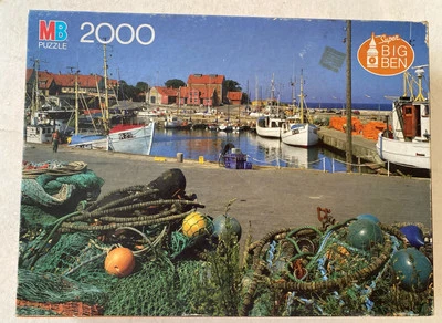 Заводская запечатанная винтажная головоломка Milton Bradley 2000 ПК Борнхольм, Дания 1985 - Изображение 1 из 4