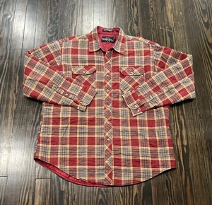 Northwest Territory Flannel Jacket Men’s XL Plaid Brown Red Cotton Polyester - Picture 1 of 4