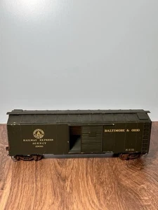 O SCALE BRASS MODEL FREIGHT CAR RAILWAY EXPRESS AGENCY 1900 GREEN - Picture 1 of 13