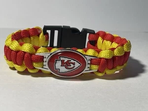 Pulsera Paracord Kansas City Chiefs NFL NUEVA - Imagen 1 de 2