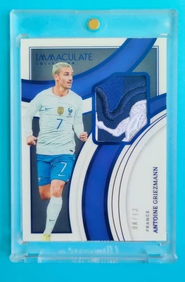 2022-23 Panini Immaculate Soccer Antoine Griezmann In The Game Patches 8/13 - Image 1 of 2